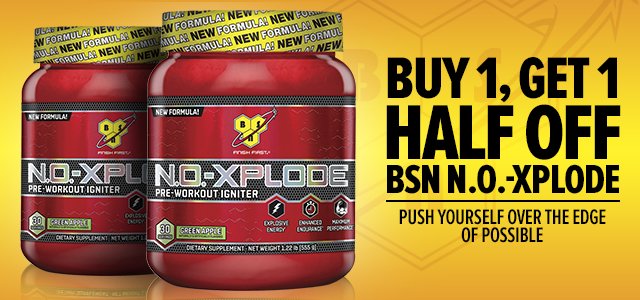 BSN N.O.-Xplode Buy 1, Get 1 Half Off