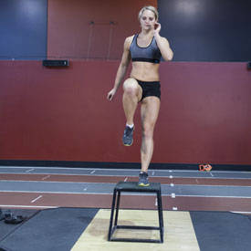 Step-up with Knee Raise