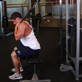 bodybuilding seated cable crunch