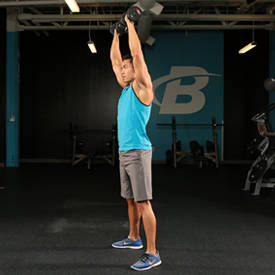 Dumbbell Overhead Squat Exercise Guide And Video