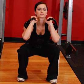 Front Squats With Two Kettlebells thumbnail image