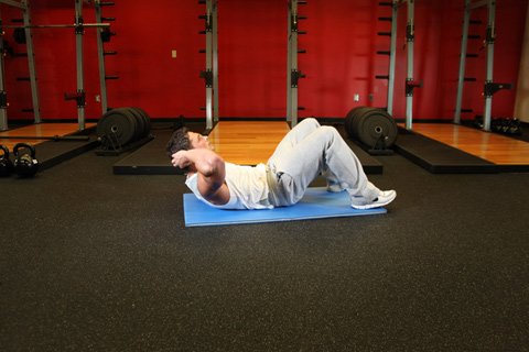 One Move For Ripped Abs: Cross Body Crunch.