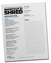 shortcut to shred printable