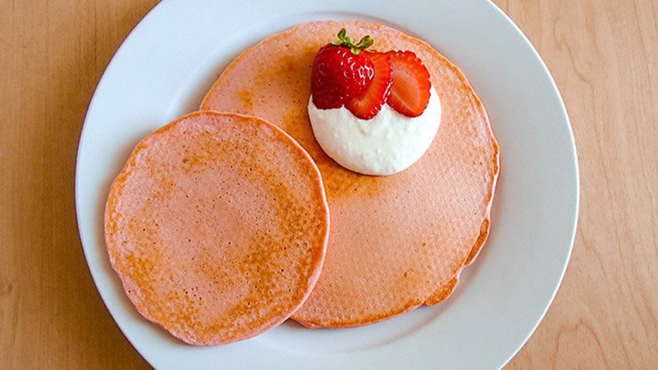 Red Velvet Muscle Milk Pancakes