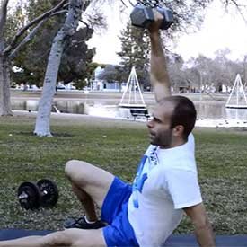 Dumbbell Get-Up Sit-Up thumbnail image