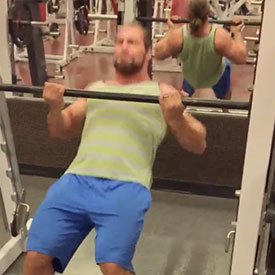 Smith machine bodyweight ladder curl