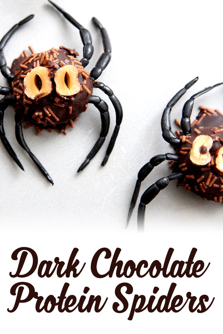 Dark Chocolate Protein Spiders