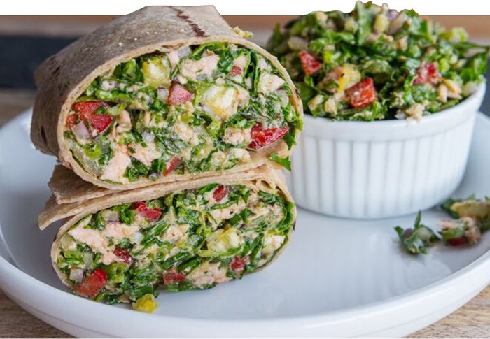 Latin Salmon Pineapple Wrap