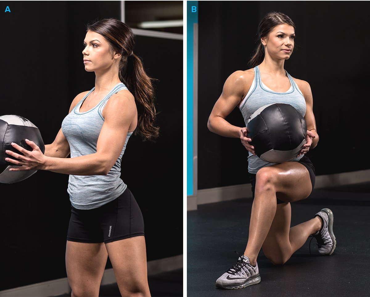 medicine ball reverse crunch