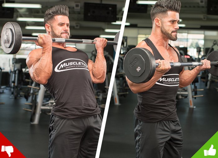 Reverse Barbell Curls