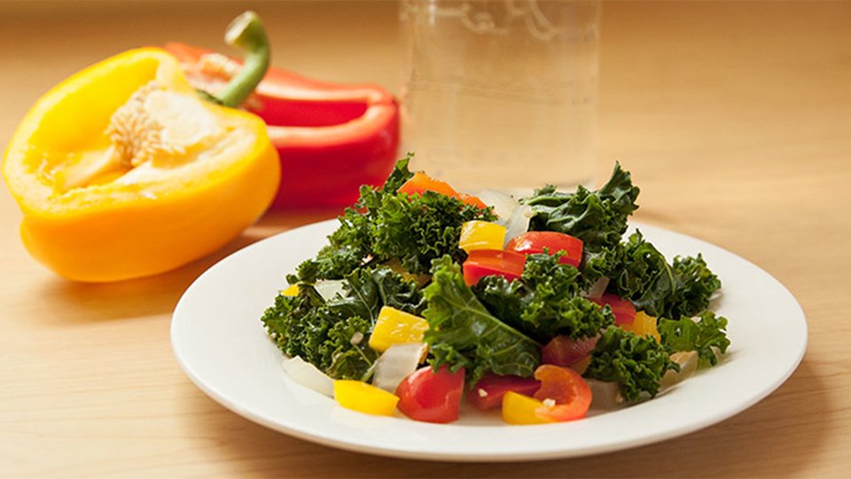 Kale And Peppers