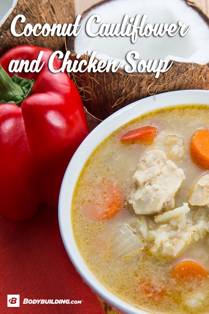 Coconut Cauliflower And Chicken Soup