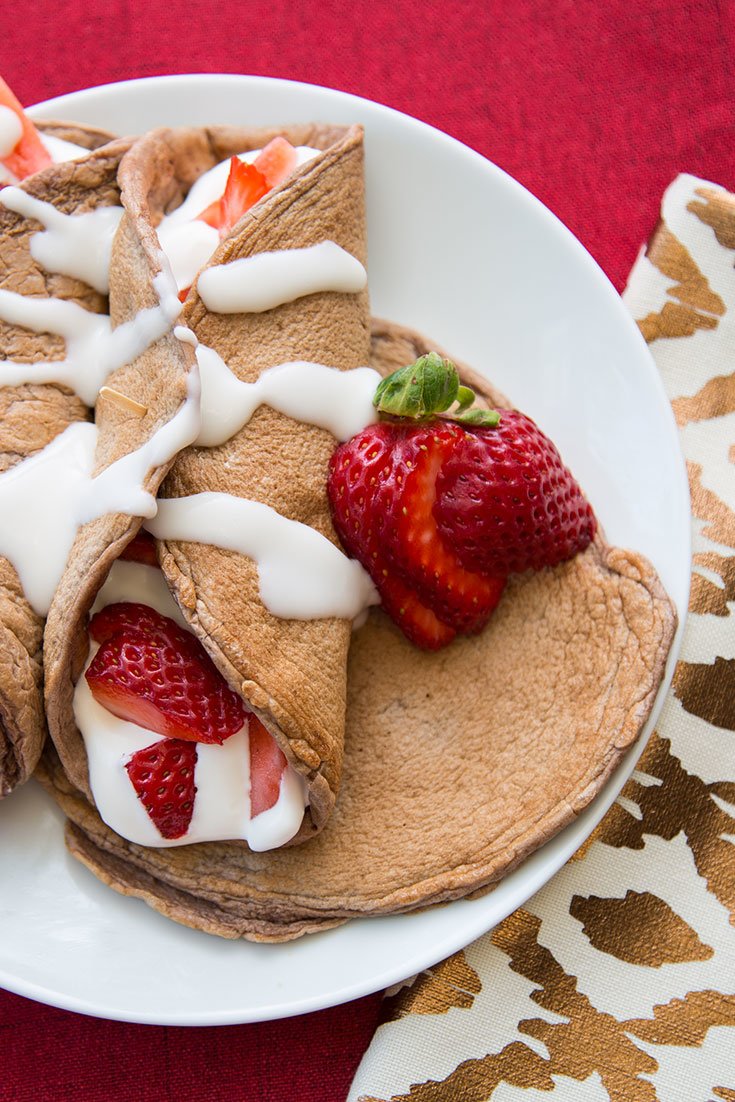 Chocolate Crepes with Strawberries | Bodybuilding.com
