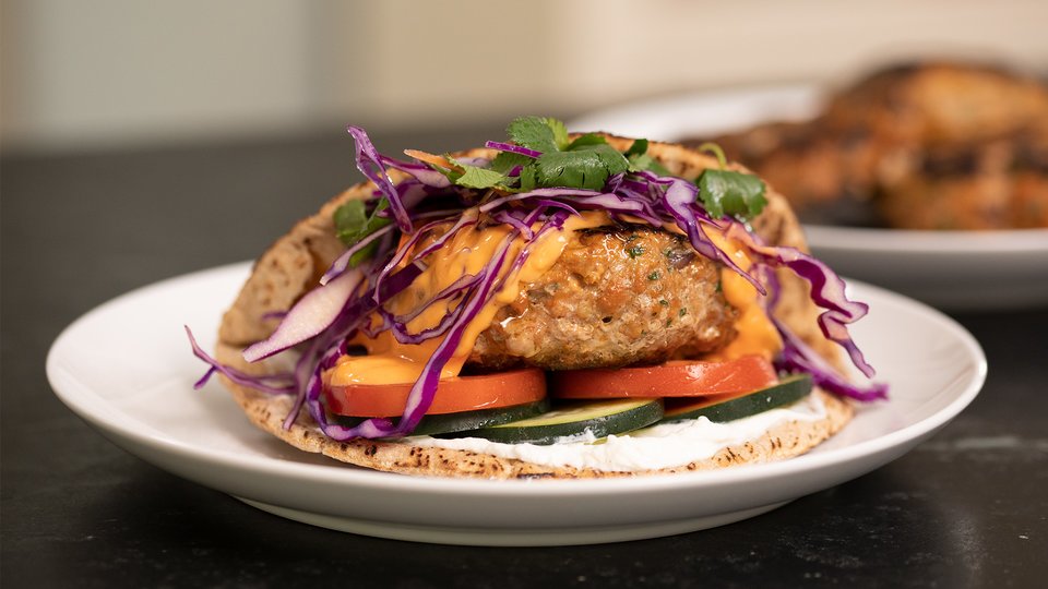 Red Curry Turkey Burgers