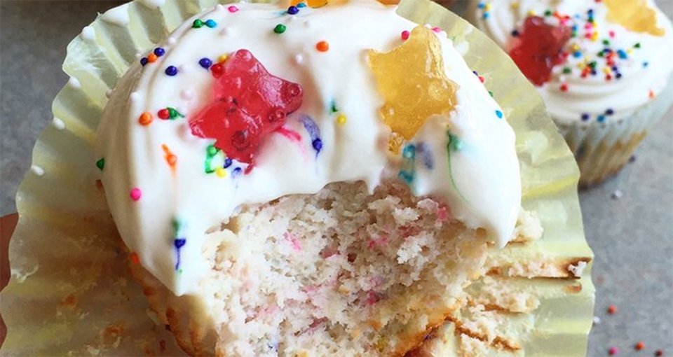 Protein-Packed Funfetti Cupcakes
