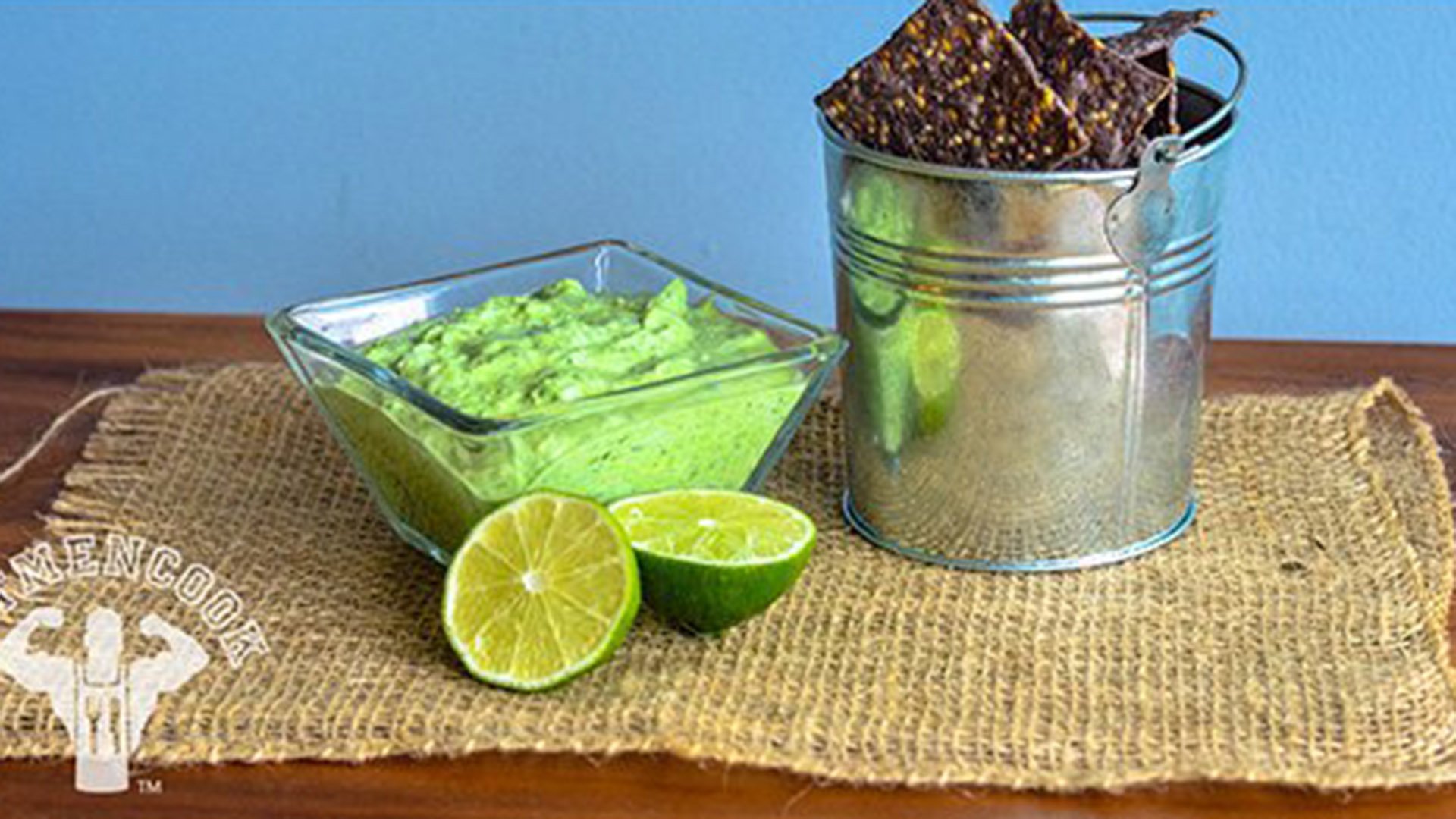 Lime Spinach Dip With Naked Blue Tortilla Chips Bodybuilding