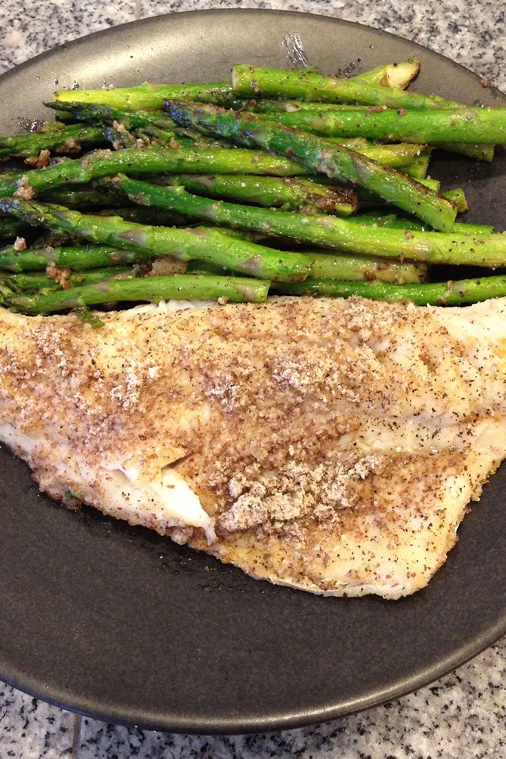 Almond-Crusted Walleye Pike And Asparagus | Bodybuilding.com