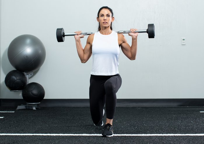 Barbell Walking Lunge