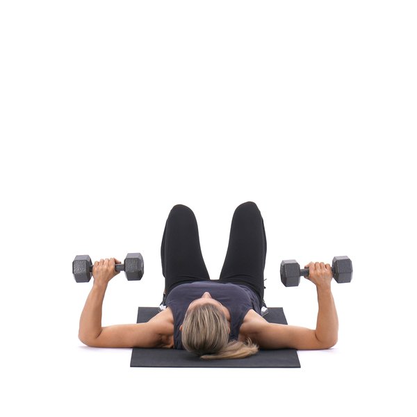 Dumbbell floor press thumbnail image