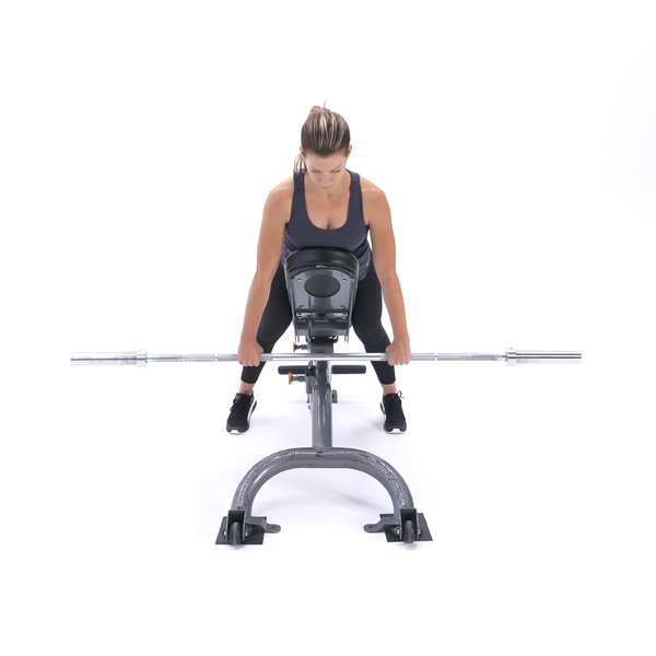 Incline face-down bar front raise thumbnail image