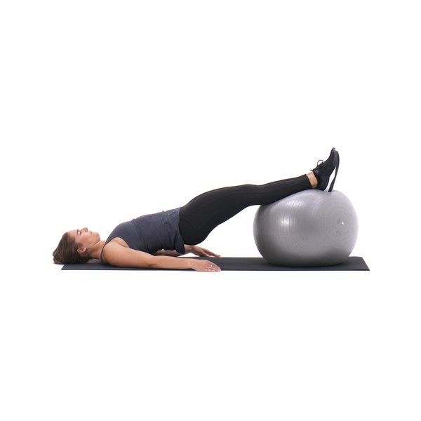 Exercise ball leg curl thumbnail image