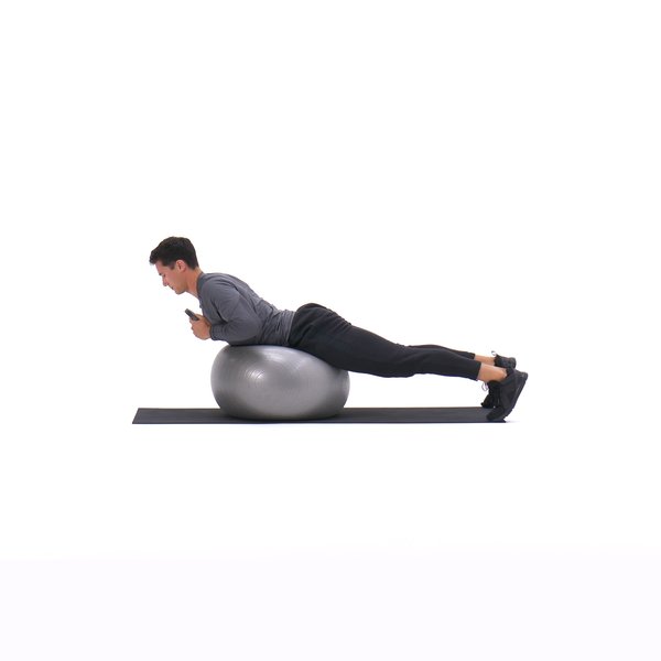 Exercise ball weighted hyperextension thumbnail image