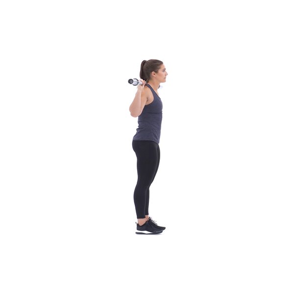 Barbell walking lunge thumbnail image