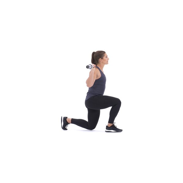 Barbell walking lunge thumbnail image