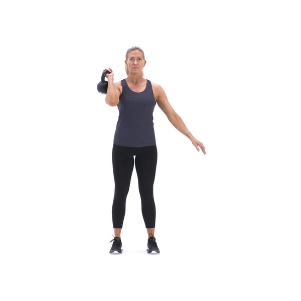 Single-arm kettlebell push-press thumbnail image