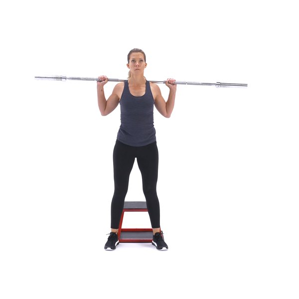 Barbell back squat to box thumbnail image