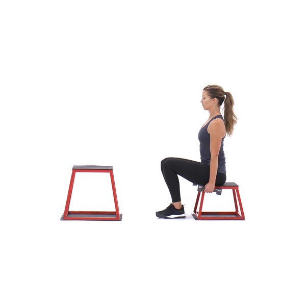 Dumbbell seated box jump thumbnail image