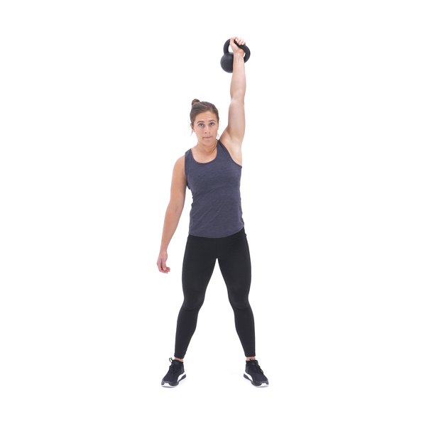 Single-arm kettlebell snatch thumbnail image