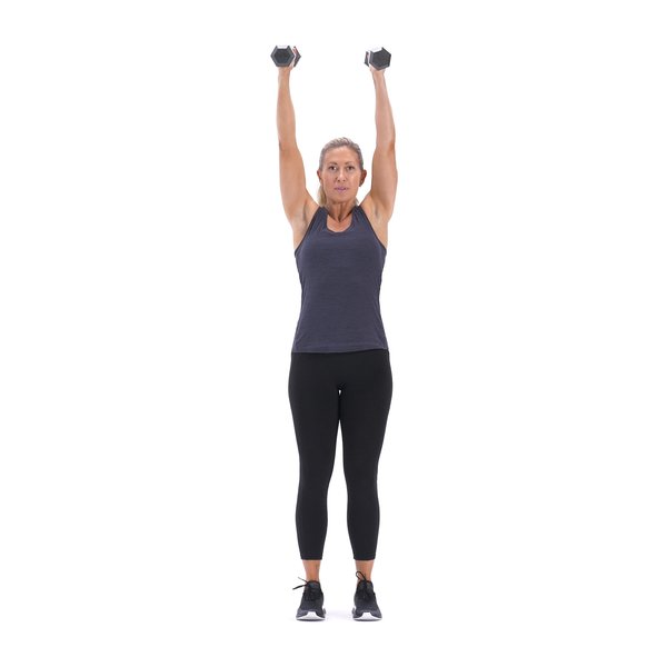 Standing palms-in shoulder press thumbnail image