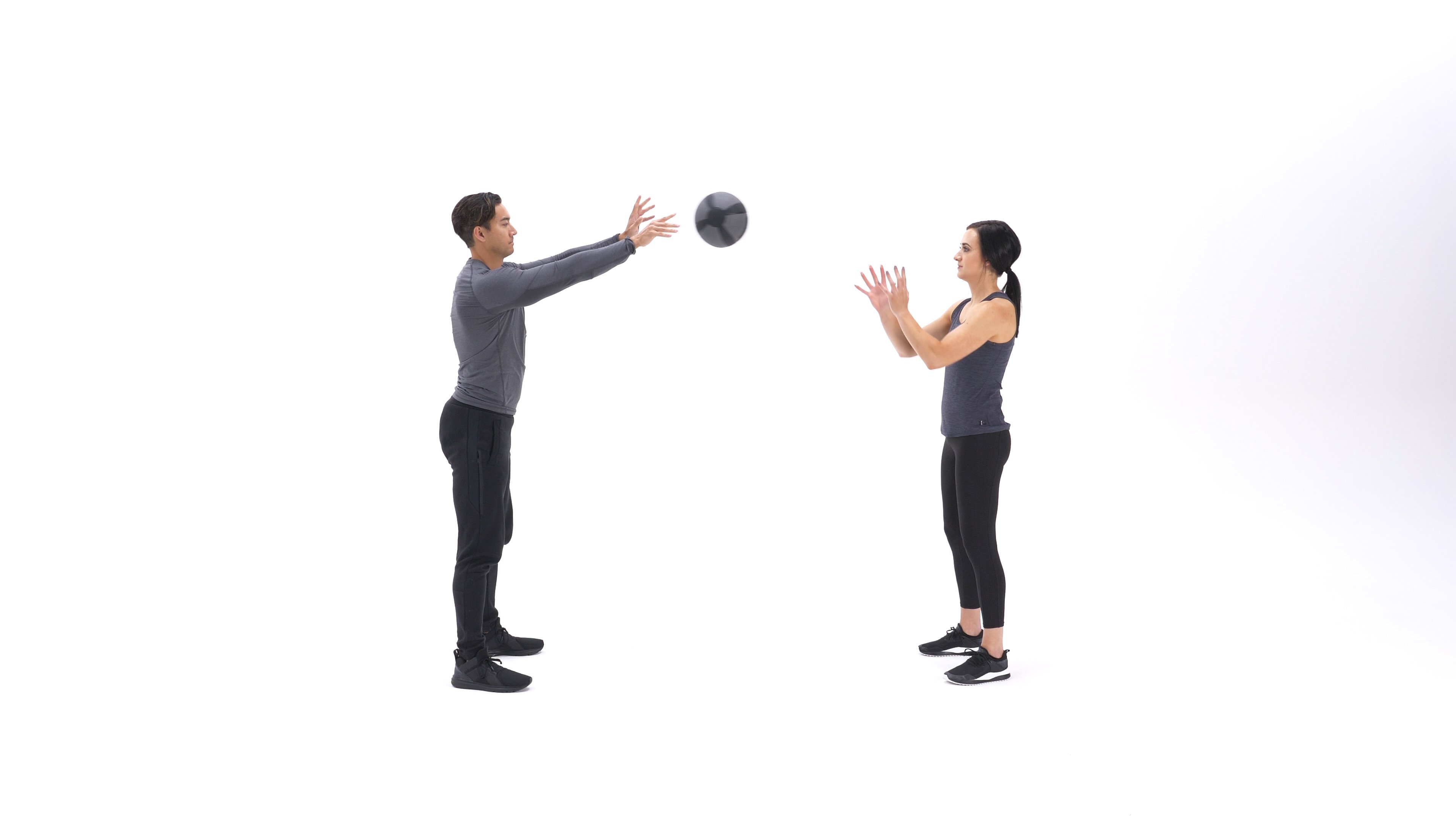 Medicine ball pass | Exercise Videos & Guides | Bodybuilding.com