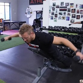 Incline Dumbbell T Raise thumbnail image